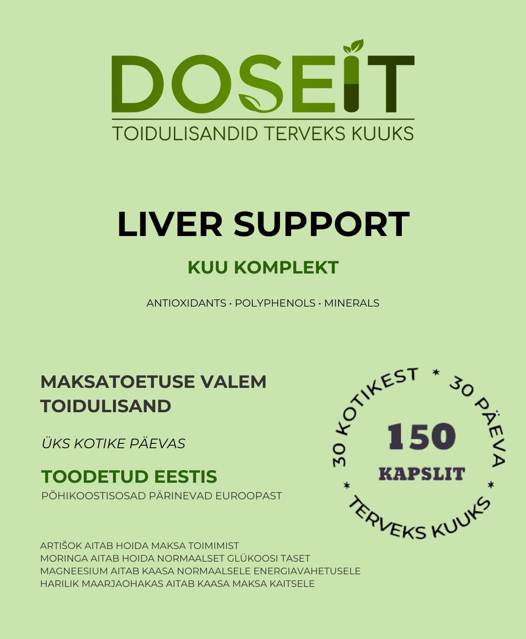 Liver Support Supplement Pack - 30-Day Supply